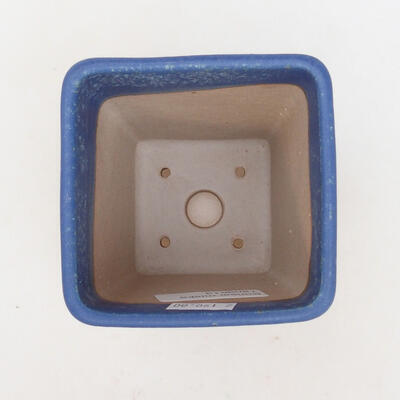 Bonsaischale aus Keramik 8,5 x 8,5 x 11,5 cm, Farbe blau - 3