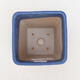 Bonsaischale aus Keramik 8,5 x 8,5 x 11,5 cm, Farbe blau - 3/3