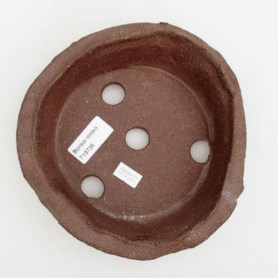 Keramik Bonsai Schüssel 18 x 18 x 5,5 cm, graue Farbe - 3