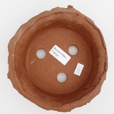 Keramik Bonsai Schüssel 18 x 18 x 6,5 cm, graue Farbe - 3