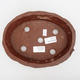 Keramik-Bonsaischale - im Gasofen 1240 ° C gebrannt - 2. Qualität - 3/4