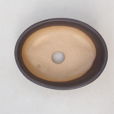 Bonsaischale aus Keramik H 04 - 10 x 7,5 x 3,5 cm, schwarz matt - 3
