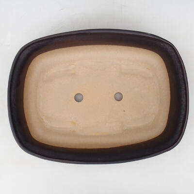 Keramik Bonsai Schüssel H 10 - 37 x 27 x 10 cm, schwarz matt - 37 x 27 x 10 cm - 3