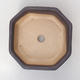 Keramik Bonsai Schüssel H 13 - 11,5 x 11,5 x 4,5 cm, schwarz matt - 3/3