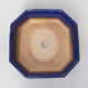 Keramik Bonsai Schüssel H 14 - 17,5 x 17,5 x 6,5 cm, Blau - 3/3