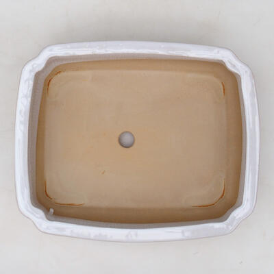 Bonsaischale aus Keramik H 20 - 26,5 x 21 x 7,5 cm, Weiß - 26,5 x 21 x 7,5 cm - 3