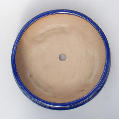 Keramische Bonsai-Schale H 21 - 23 x 23 x 7 cm, Blau - 3