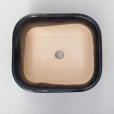 Bonsaischale aus Keramik H 36 - 17 x 15 x 8 cm, schwarz glänzend - 3