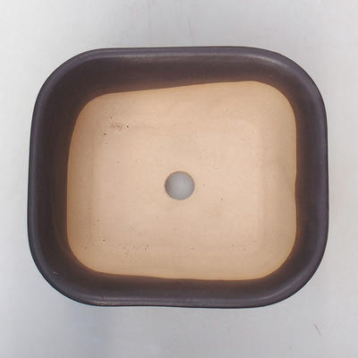 Bonsaischale aus Keramik H 36 - 17 x 15 x 8 cm, schwarz matt - 3