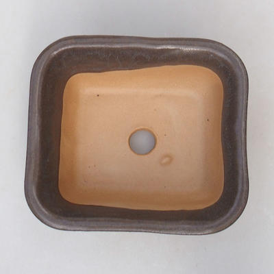 Keramische Bonsai-Schale H 38 - 12 x 10 x 5,5 cm, Braun - 3