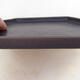 Bonsai-Untertasse aus Keramik H 53 - 18 x 15,5 x 1,5,5 cm, schwarz matt - 3/3