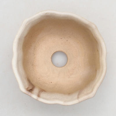Keramik Bonsai Schüssel H 95 - 7 x 7 x 4,5 cm, Beige - 3