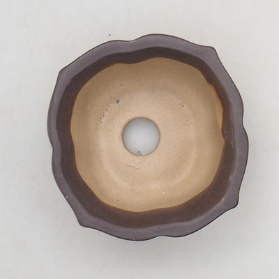 Keramik Bonsai Schüssel H 95 - 7 x 7 x 4,5 cm, schwarz matt - 3