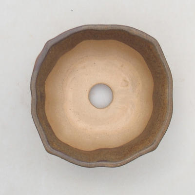 Keramik Bonsai Schüssel H 95 - 7 x 7 x 4,5 cm, Braun - 3