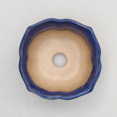 Keramik Bonsai Schüssel H 95 - 7 x 7 x 4,5 cm, Blau - 3