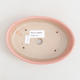 Keramik Bonsai Schüssel 16 x 11 x 4 cm, Farbe rosa - 3/4