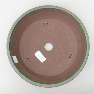 Keramische Bonsai-Schale 25,5 x 25,5 x 5,5 cm, Farbe grün - 3