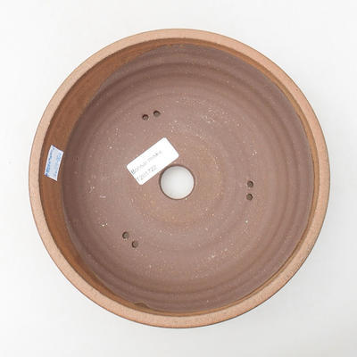 Keramische Bonsai-Schale 21,5 x 21,5 x 5,5 cm, braune Farbe - 3
