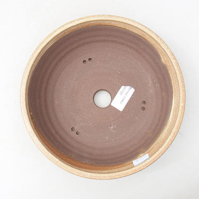 Keramische Bonsai-Schale 22 x 22 x 5,5 cm, braune Farbe - 3