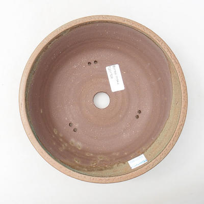 Keramische Bonsai-Schale 19,5 x 19,5 x 6 cm, braune Farbe - 3