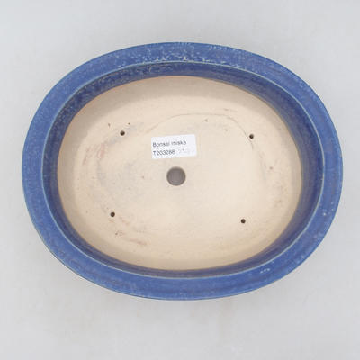 Keramische Bonsai-Schale 23 x 19 x 8 cm, Farbe blau - 3