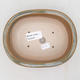 Keramische Bonsai-Schale 15,5 x 13 x 5,5 cm, Farbe grau-rostig - 3/3