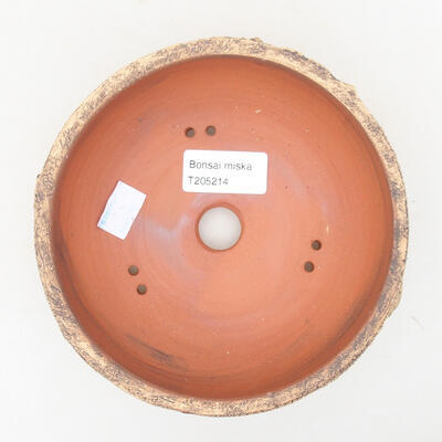 Keramische Bonsai-Schale 14,5 x 14,5 x 5,5 cm, rissige Farbe - 3
