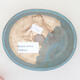 Keramische Bonsai-Schale 12 x 9,5 x 3,5 cm, Farbe blau - 3/3
