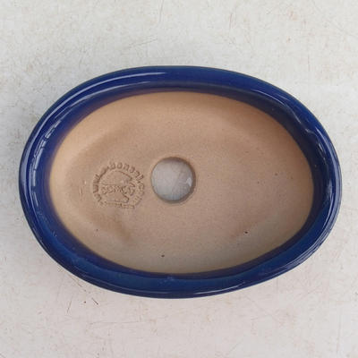 Bonsaischale aus Keramik H 04 - 10 x 7,5 x 3,5 cm, blau - 10 x 7,5 x 3,5 cm - 3