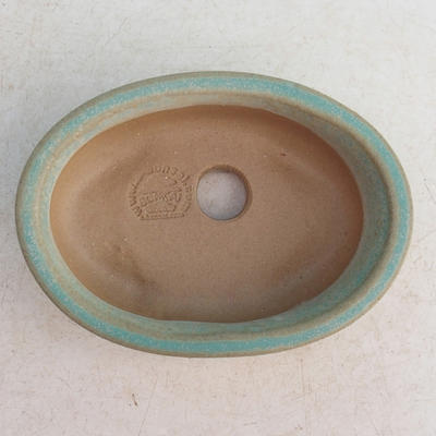 Bonsaischale aus Keramik H 04 - 10 x 7,5 x 3,5 cm, grün - 10 x 7,5 x 3,5 cm - 3