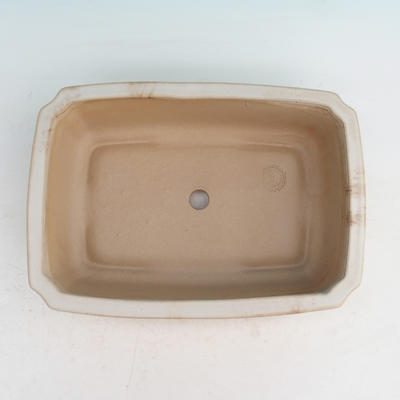 Bonsaischale aus Keramik H 07 - 30 x 21,5 x 8,5 cm, beige - 30 x 21,5 x 8,5 cm - 3