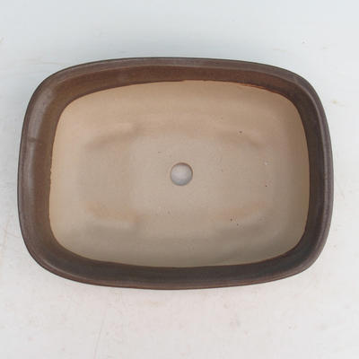 Bonsaischale aus Keramik H 08 - 24,5 x 18 x 7 cm, braun - 24,5 x 18 x 7 cm - 3