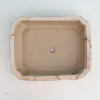 Bonsaischale aus Keramik H 20 - 26,5 x 21 x 7,5 cm, beige - 26,5 x 21 x 7,5 cm - 3