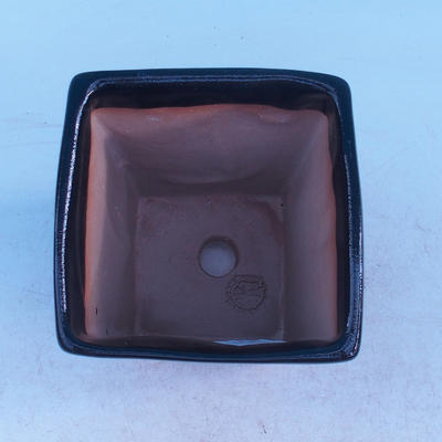 Keramische Bonsai Schüssel - Kaskade, schwarz glänzend - 3