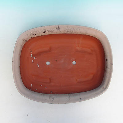 Keramik Bonsai Schüssel H 10 - 37 x 27 x 10 cm, beige - 37 x 27 x 10 cm - 3