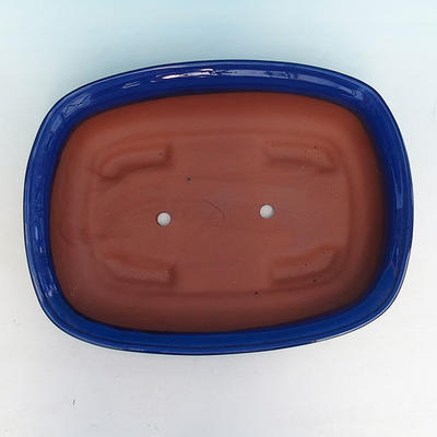 Keramik Bonsai Schüssel H 10 - 37 x 27 x 10 cm, blau - 37 x 27 x 10 cm - 3