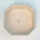 Keramik Bonsai Schüssel H 14 - 17,5 x 17,5 x 6,5 cm, beige  - 3/3