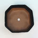 Keramik Bonsai Schüssel H 14 - 17,5 x 17,5 x 6,5 cm, schwarz - 17,5 x 17,5 x 6,5 cm - 3/3