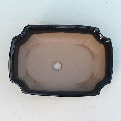 Bonsaischale aus Keramik H 03 - 16,5 x 11,5 x 5 cm, schwarz - 16,5 x 11,5 x 5 cm - 3