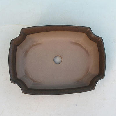 Bonsaischale aus Keramik H 03 - 16,5 x 11,5 x 5 cm, braun - 16,5 x 11,5 x 5 cm - 3