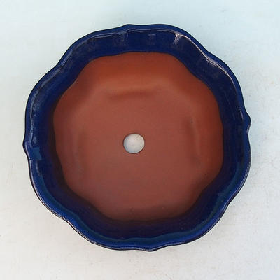 Bonsaischale aus Keramik H 06 - 14,5 x 14,5 x 4,5 cm, blau - 14,5 x 14,5 x 4,5 cm - 3
