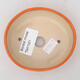 Keramik-Bonsaischale 9,5 x 8,5 x 3 cm, Farbe Orange - 3/3