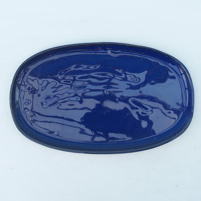 Bonsai Schüssel Tablett H15 - Schüssel 26,5 x 17 x 6 cm, Tablett 24,5 x 15 x 1,5 cm, blau - 3