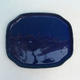 Bonsai Schüssel Tablett H32 - Schüssel 12,5 x 10,5 x 6 cm, Tablett 12,5 x 10,5 x 1 cm, blau Schale 12,5 x 10,5 x 6 cm, Tablett 12,5 x 10,5 x 1 cm - 3/4