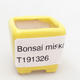Mini Bonsai Schüssel 3 x 3 x 3 cm, gelbe Farbe - 4/4