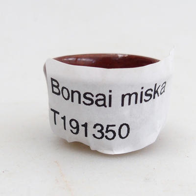 Mini Bonsai Schale 2,5 x 2,5 x 2 cm, Farbe braun - 4