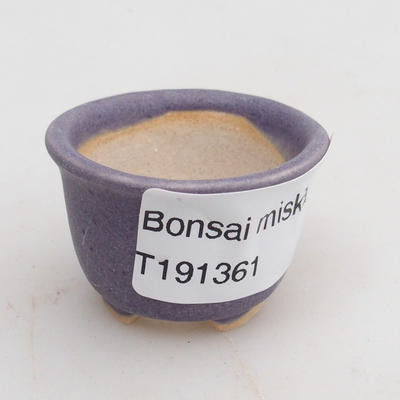 Mini-Bonsaischale 4 x 4 x 2,5 cm, Farbe violett - 4